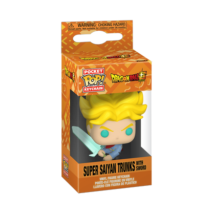 pop keychain super saiyan trunks with sword