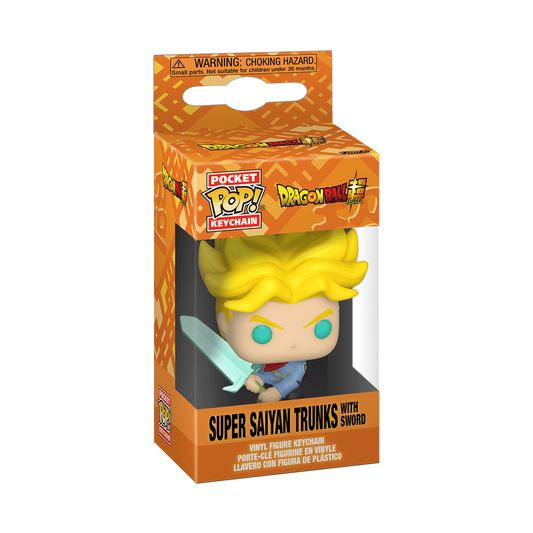 pop keychain super saiyan trunks with sword