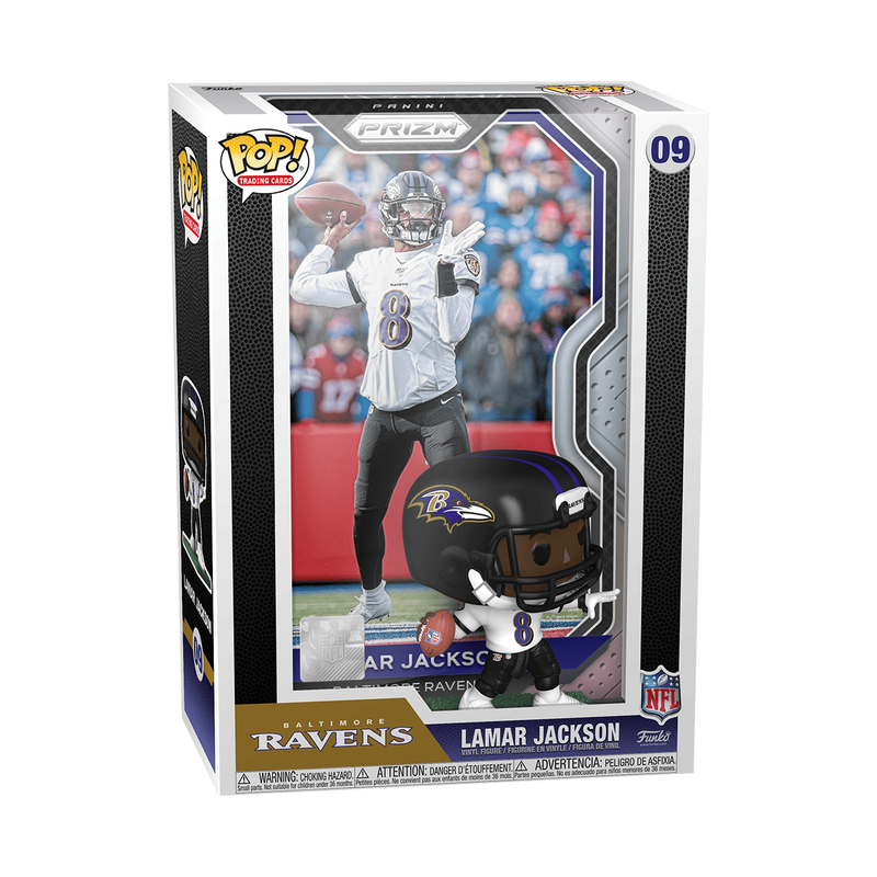 pop trading cards lamar jackson baltimore ravens 09