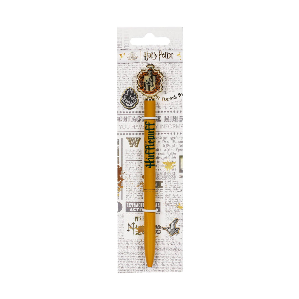 Stylo à bille 2D en métal Harry Potter - Poufsouffle