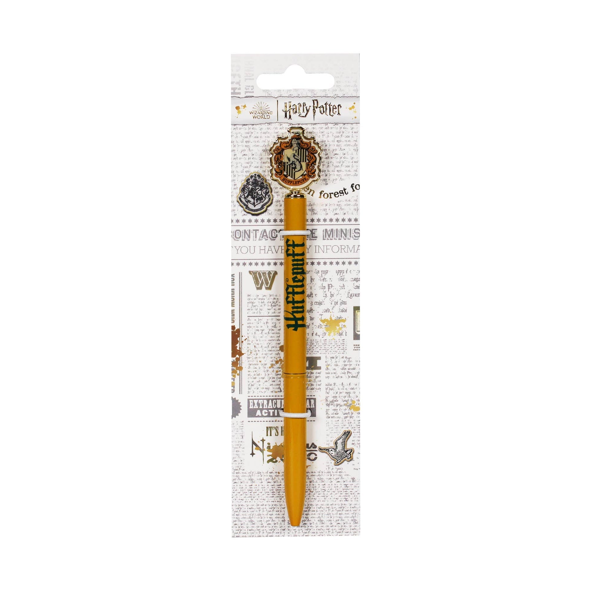 Stylo à bille 2D en métal Harry Potter - Poufsouffle