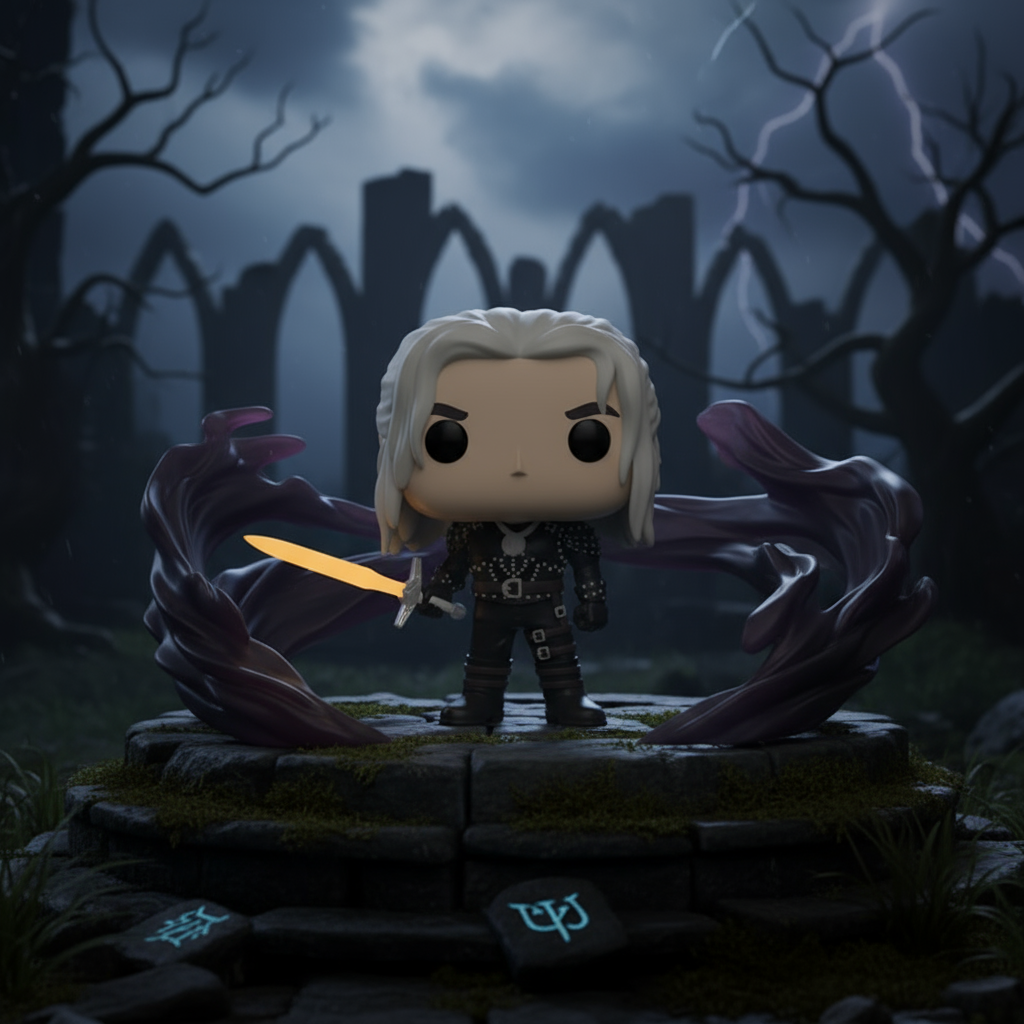 Pop! Geralt avec épée (Glow)