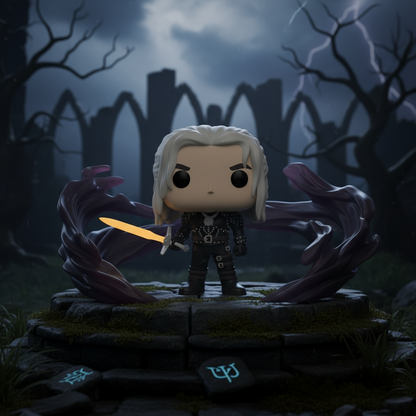 Pop! Geralt avec épée (Glow)