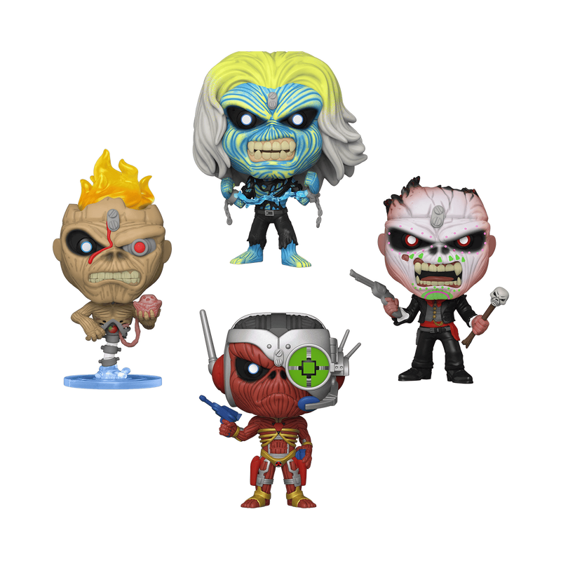 pop iron maiden glow 4 pack