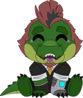Invader Gator Plush (9in)