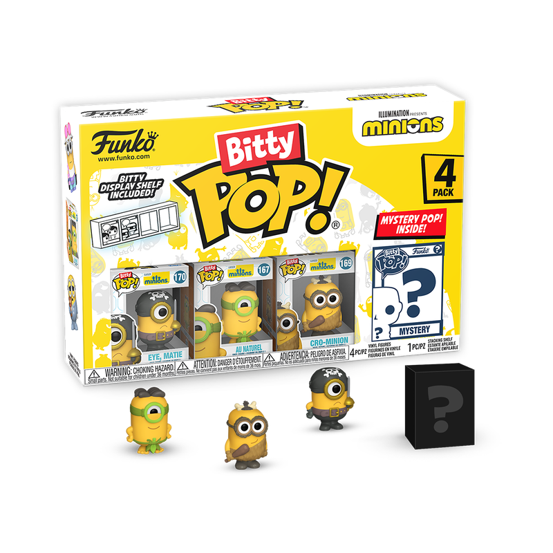 bitty pop minions 4 pack series 1