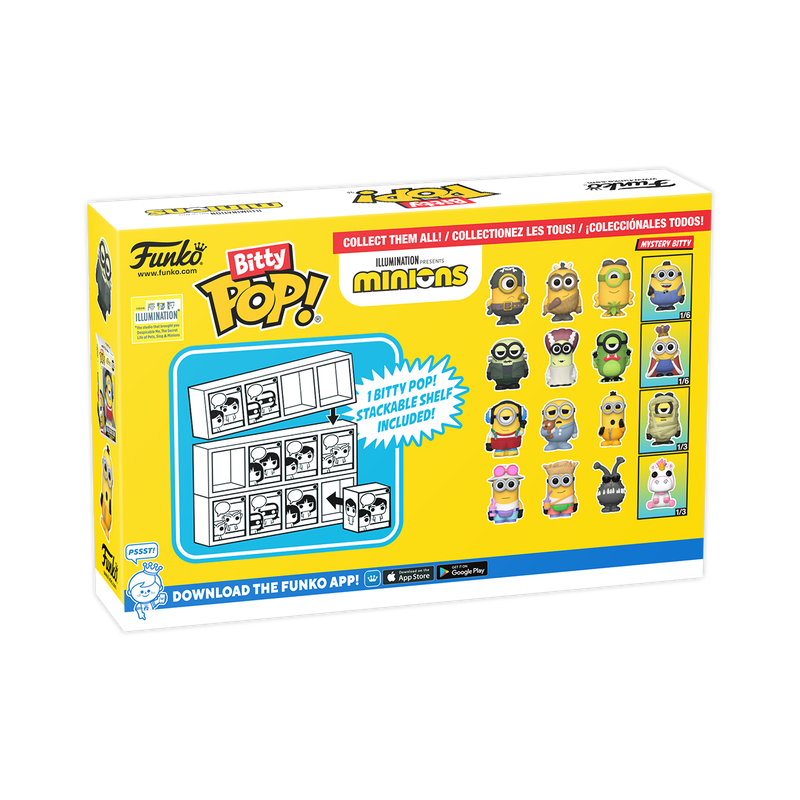 bitty pop minions 4 pack series 1
