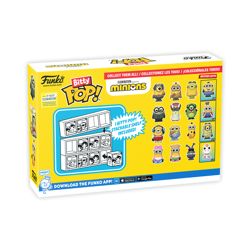 bitty pop minions 4 pack series 2