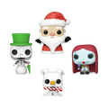 Funko NBX - Pocket Pop! 4 Pack- Tree Holiday – L'Étrange Noël de monsieur Jack