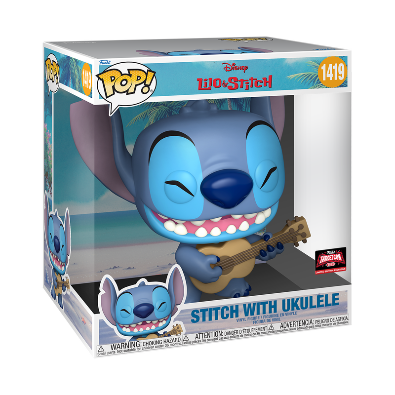 Funko Pop! Jumbo Stitch avec Ukulele – Lilo et Stitch