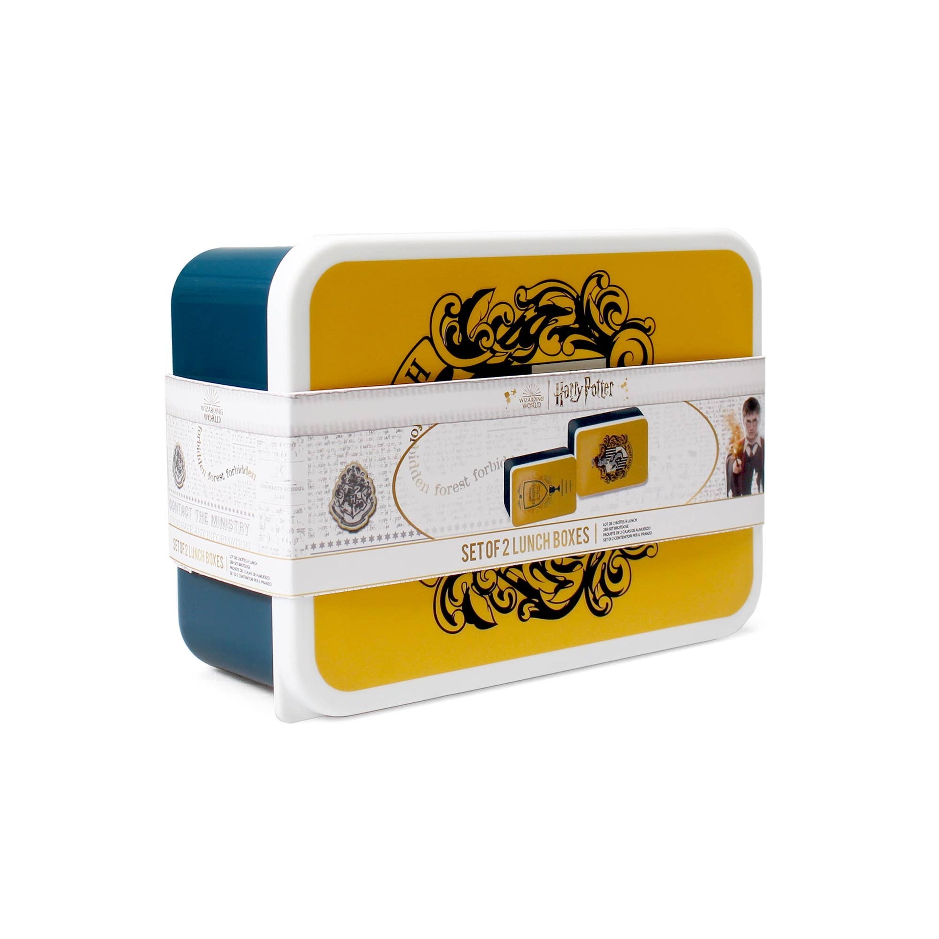 Ensemble de 2 boîtes à lunch Harry Potter - Poufsouffle