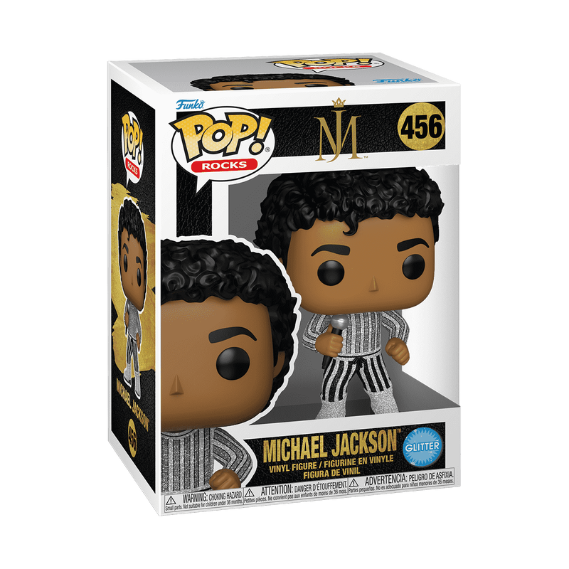 pop michael jackson rock with you glitter 456