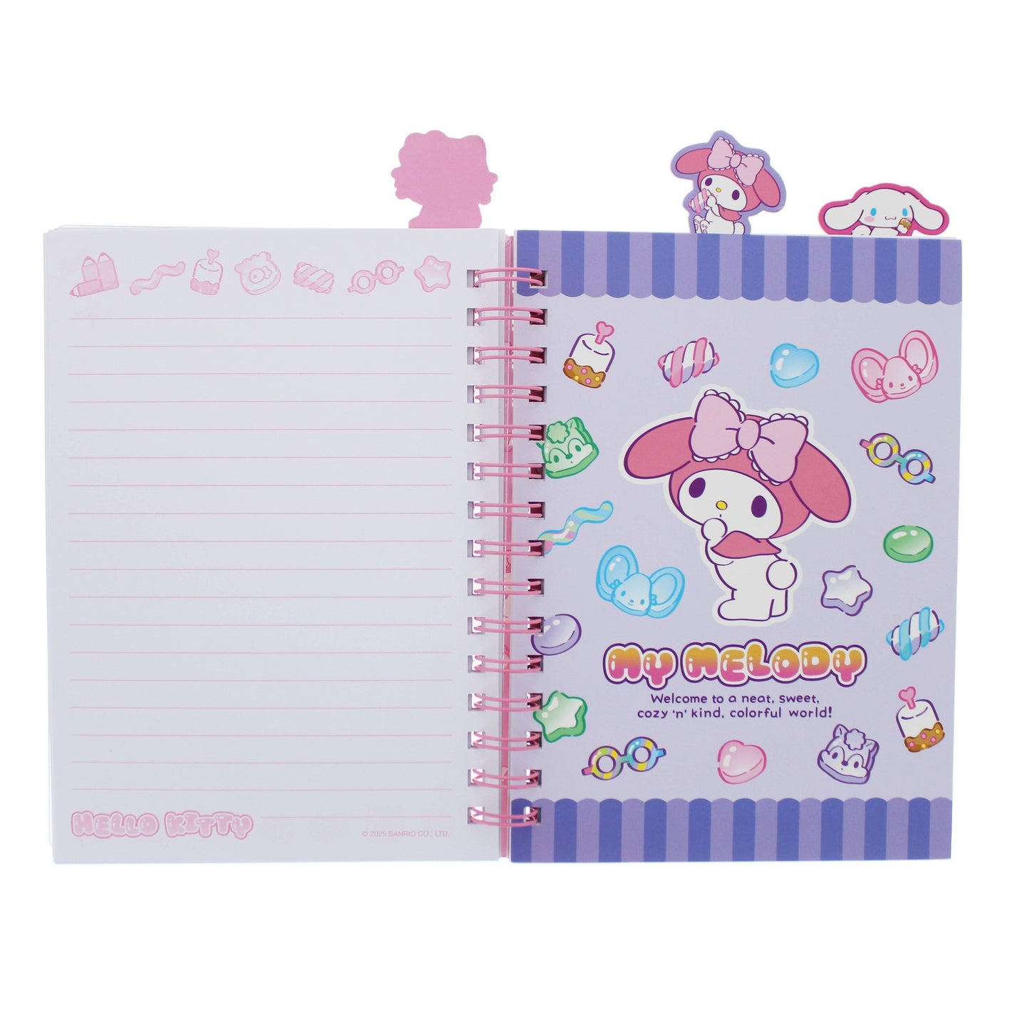 Cahier à paillettes Hello Kitty - Sweets