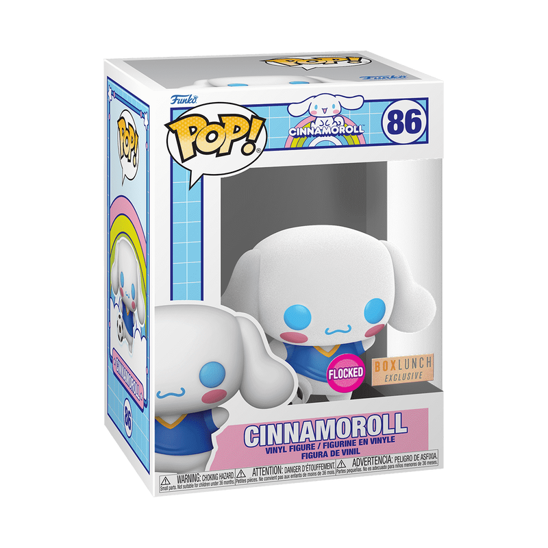 pop cinnamoroll with soccer ball flocked 86