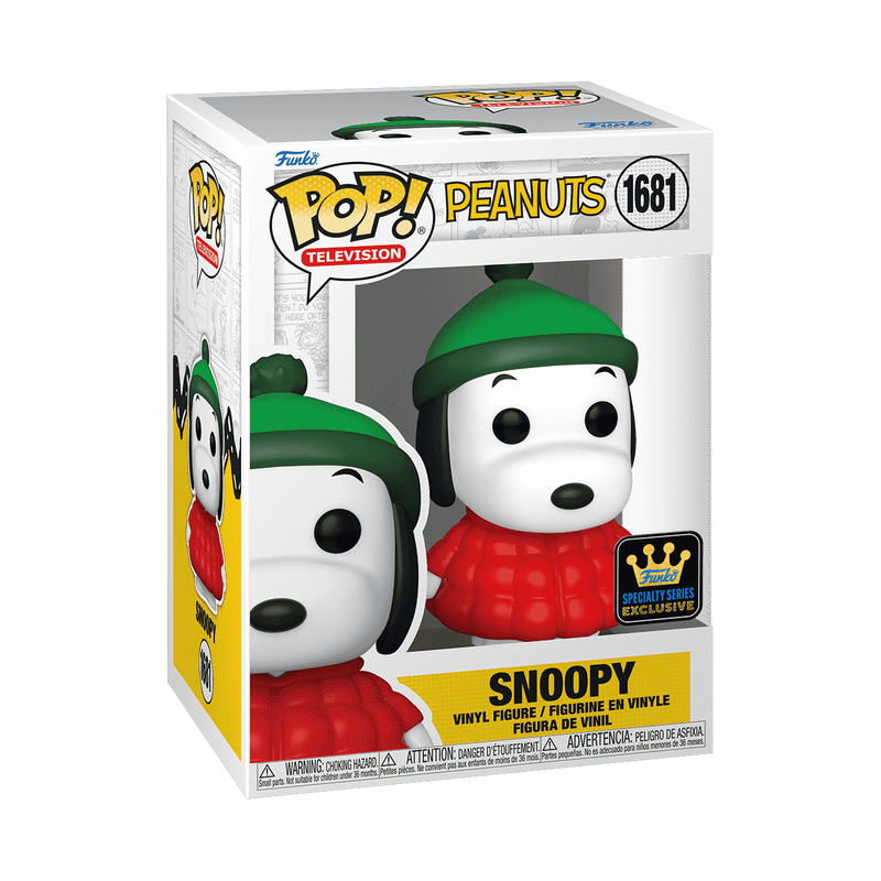 pop snoopy in puffer jacket 1681