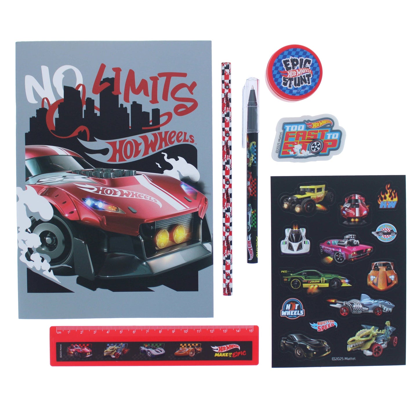 Ensemble de – papeterie Super Hot Wheels | Blueprint Collections – vue 2