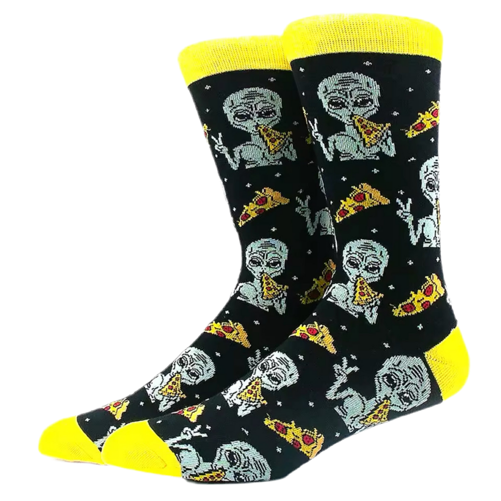 Chaussettes Alien & Pizza