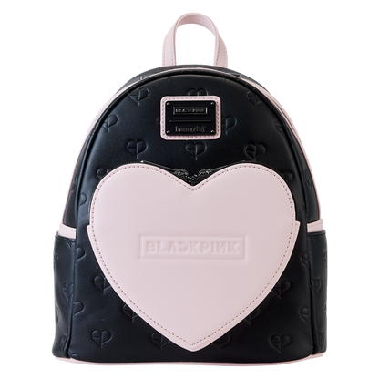 blackpink all over print heart mini backpack