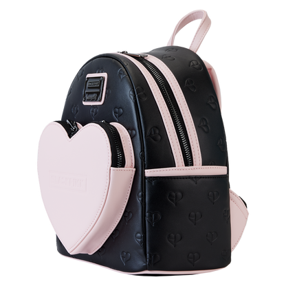 blackpink all over print heart mini backpack