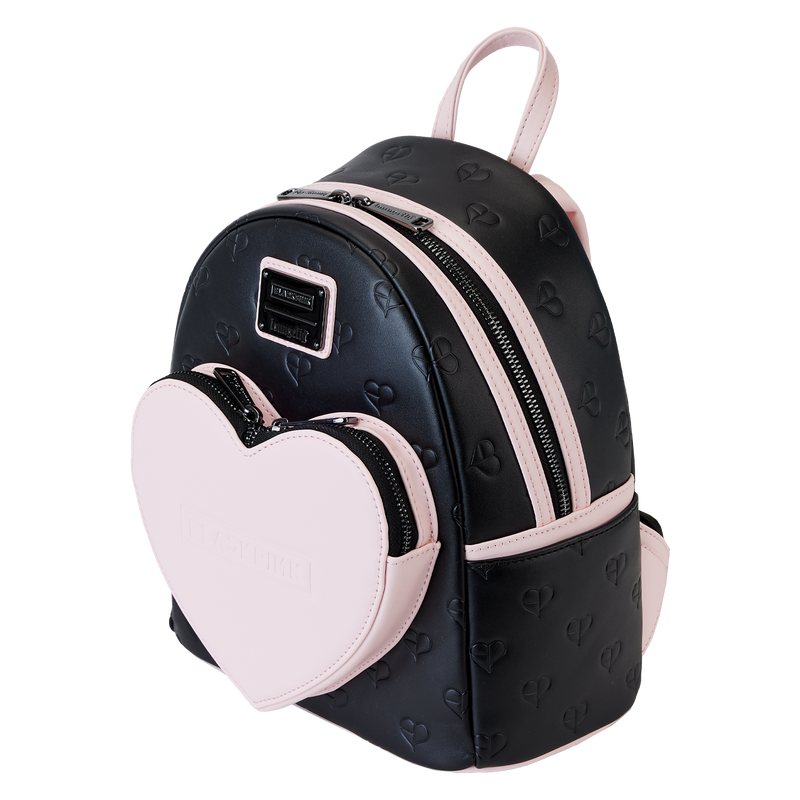 blackpink all over print heart mini backpack