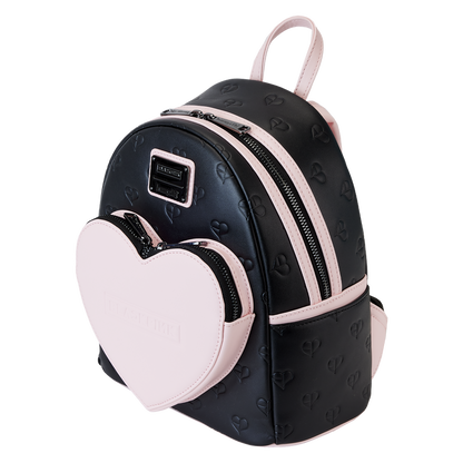 blackpink all over print heart mini backpack