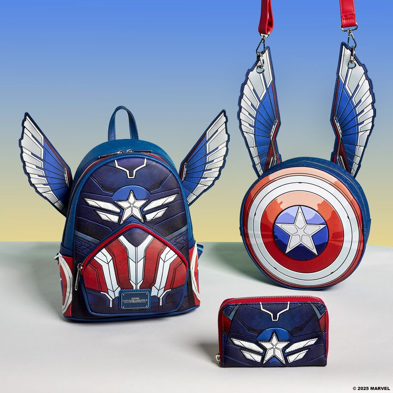 captain america brave new world cosplay zip around wallet