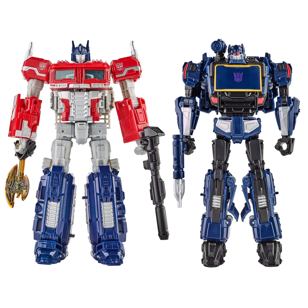 Figurine Transformers: Reactivate Optimus Prime et Soundwave – visuel principal