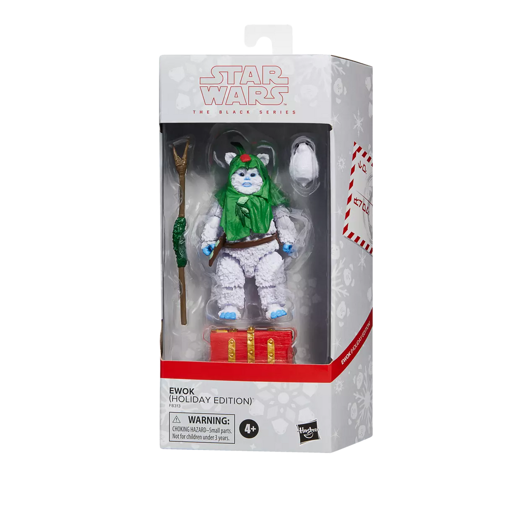 star wars the black series ewok holiday edition hasbro