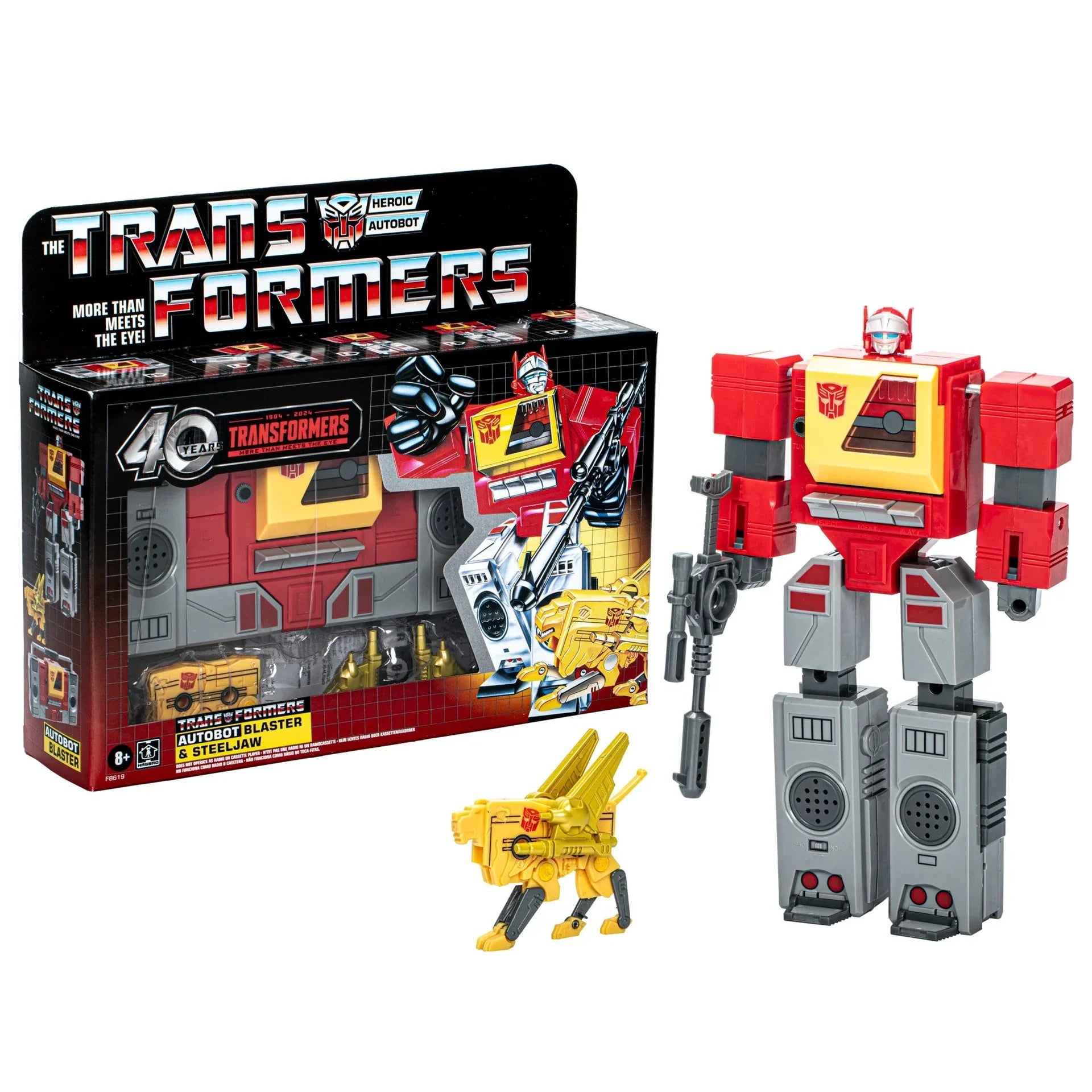 Transformers Retro G1 Autobot Blaster et Steeljaw (40e anniversaire)
