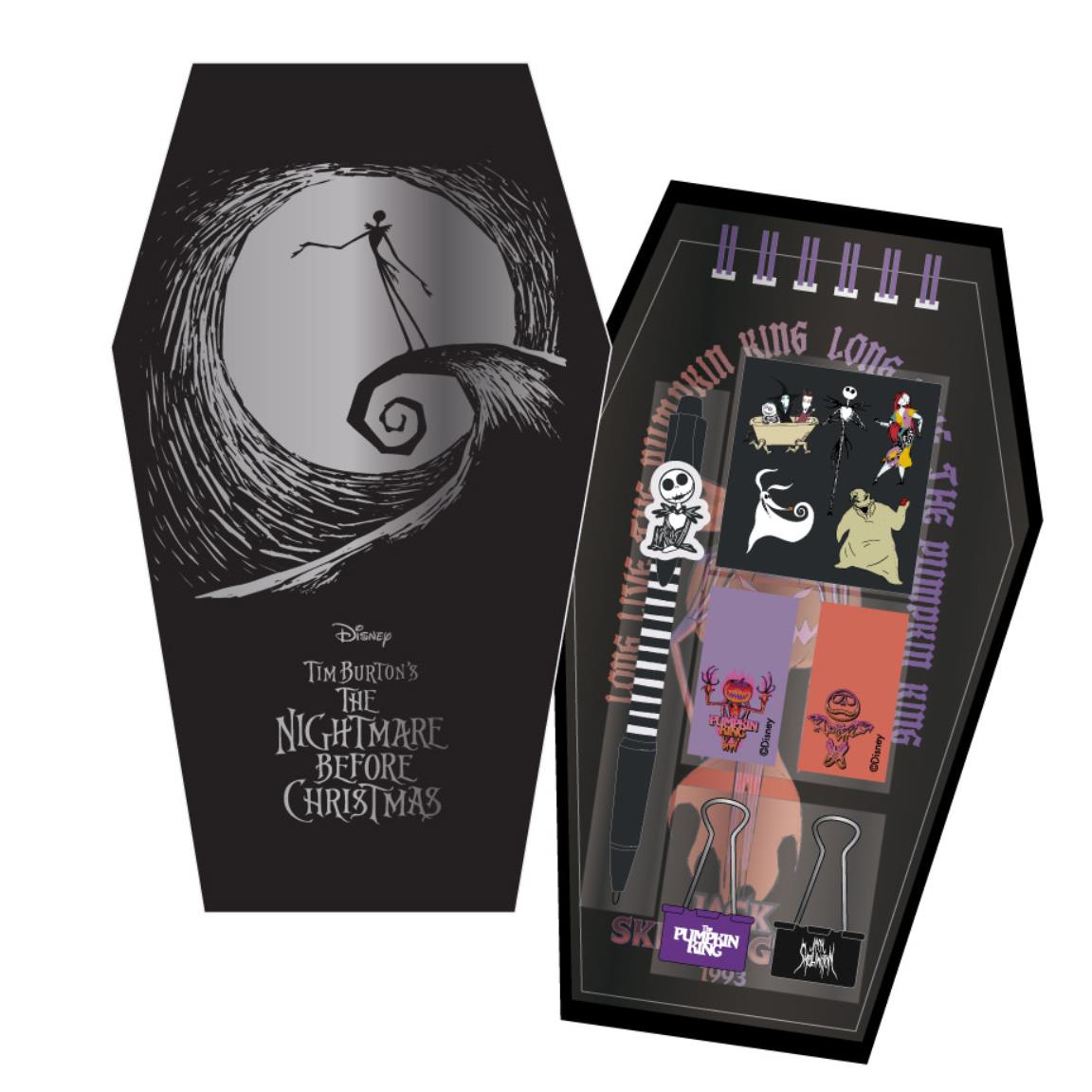 letrange noel de mr jack boite de papeterie 7 pc