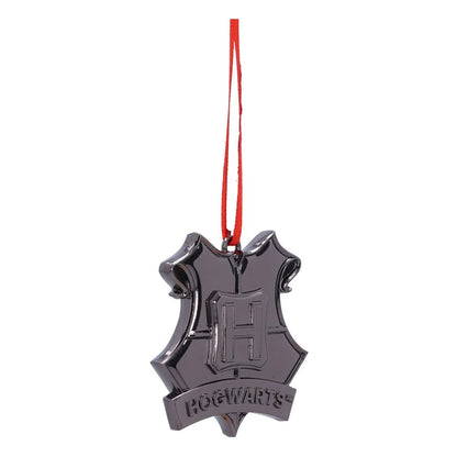 Décoration de Noël Harry Potter - Ecusson de Poudlard (Argent)