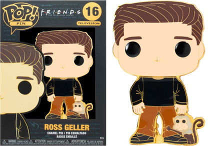 FRIENDS Pop Large Enamel Pin N° 16 Ross w/Monkey