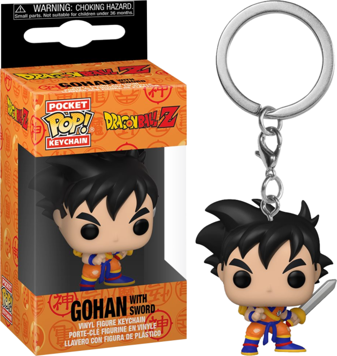 DRAGON BALL Z Pocket Pop Keychain Gohan w/ Sword