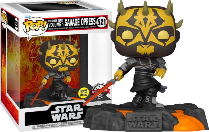 pop deluxe red saber series volume 1 savage opress 521