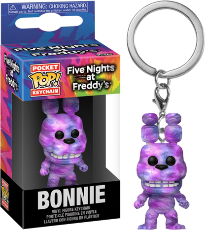 pop keychain bonnie in tie dye