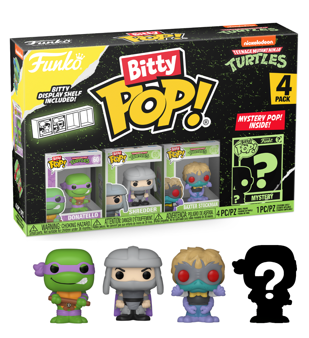 bitty pop teenage mutant ninja turtles 4 pack series 2