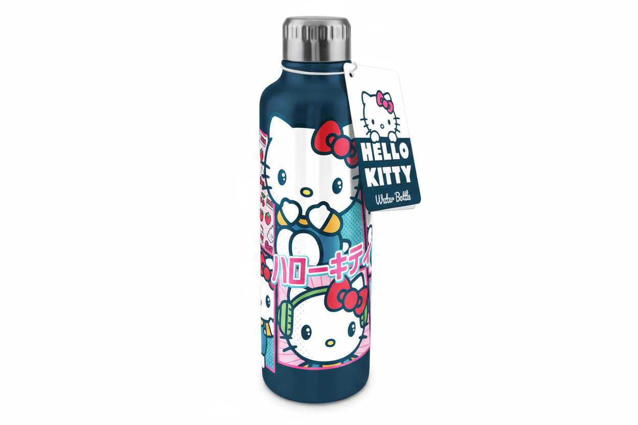 Bouteille d'eau en Métal Hello Kitty