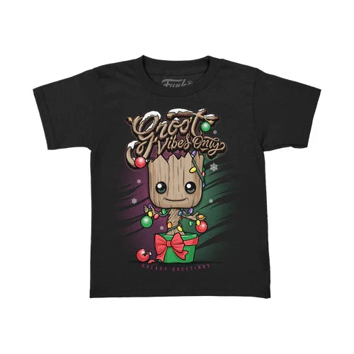 Funko LES GARDIENS DE LA GALAXIE - Pocket POP - Holiday Groot + T-shirt – Marvel