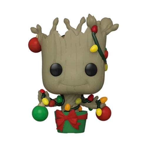 Funko LES GARDIENS DE LA GALAXIE - Pocket POP - Holiday Groot + T-shirt – Marvel