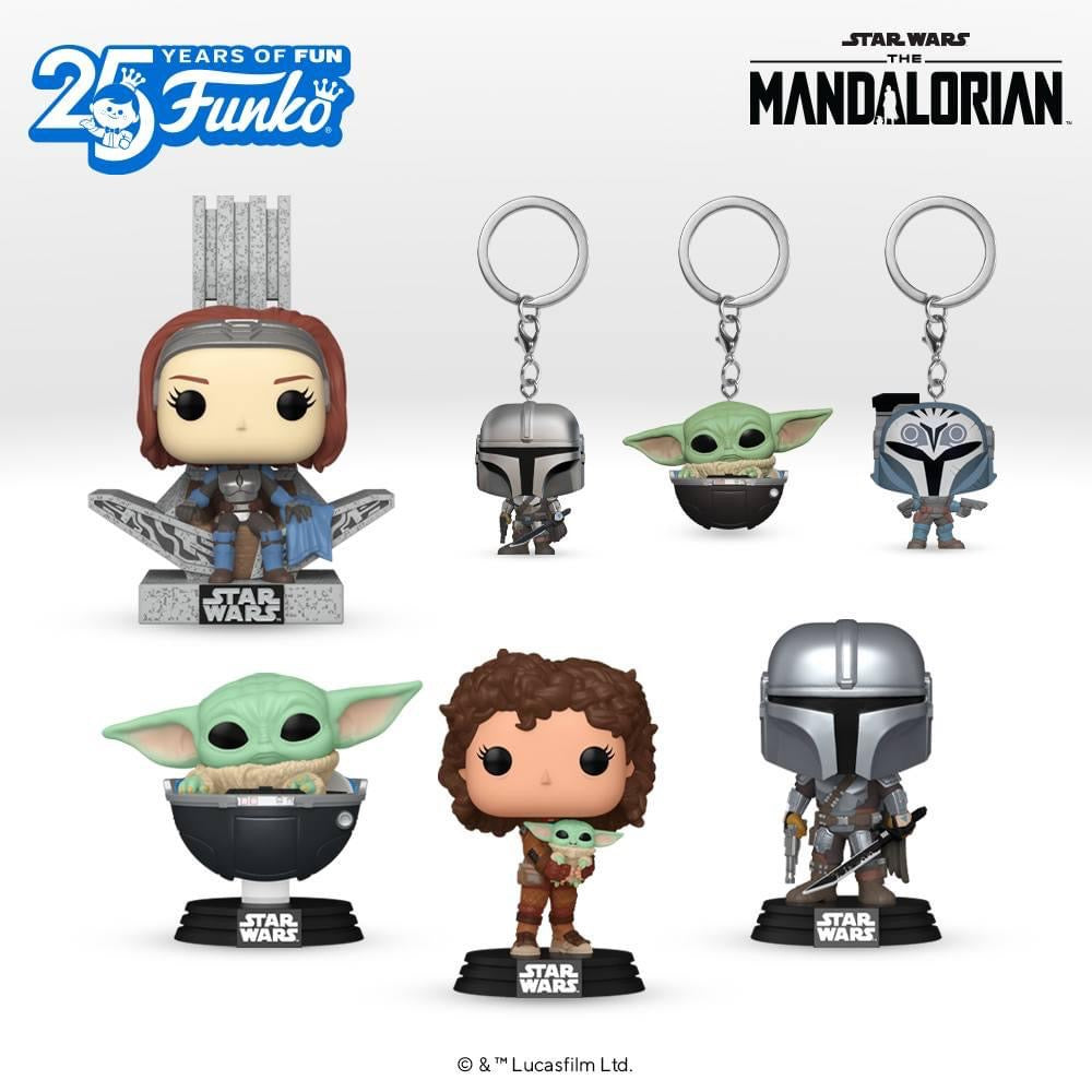Funko Pop! Keychain The Mandalorian avec Darksaber
