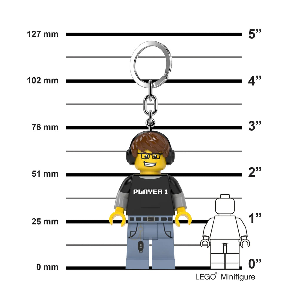 Porte-clés lumineux LEGO - Gamer - produit Joy Toy