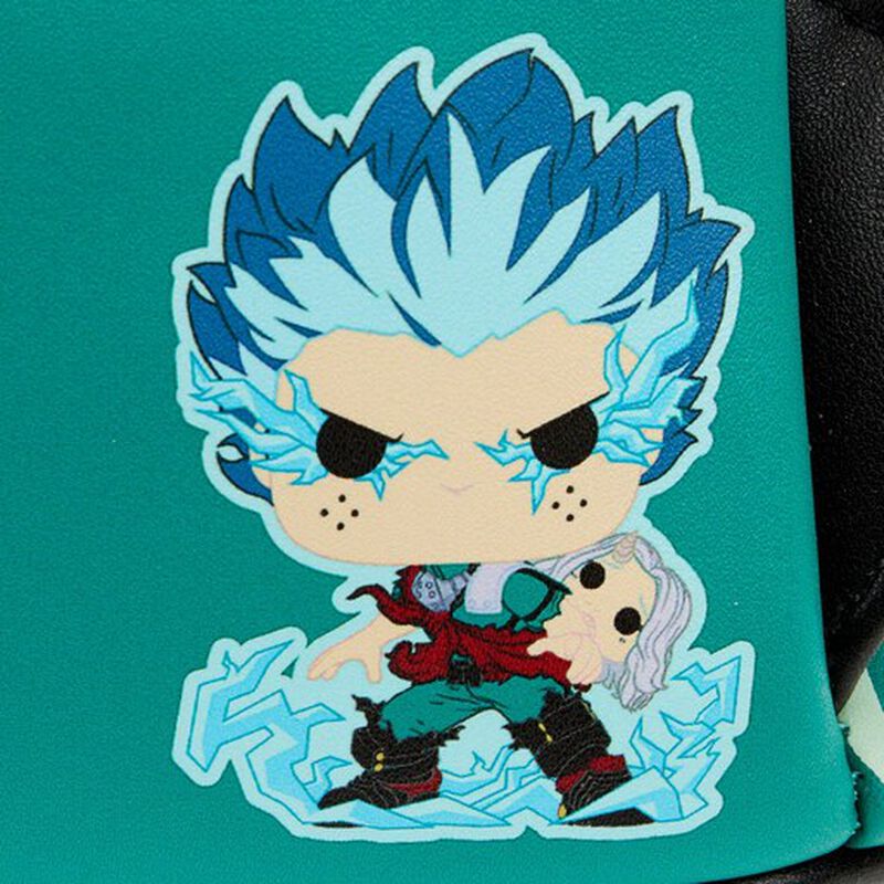 funko pop by loungefly my hero academia deku infinity glow cosplay mini backpack loungefly