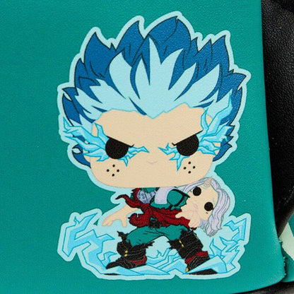 funko pop by loungefly my hero academia deku infinity glow cosplay mini backpack loungefly