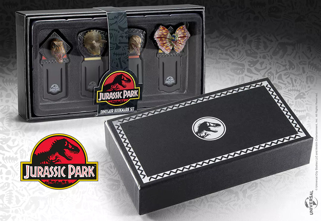 marque-pages-jurassic-park-dinosaures-noble-collection