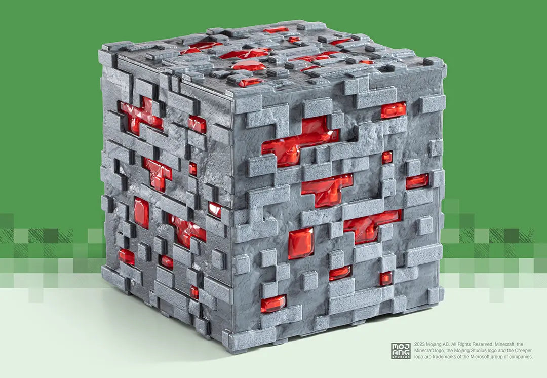 replique-minecraft-minerai-de-redstone-lumineux-noble-collection