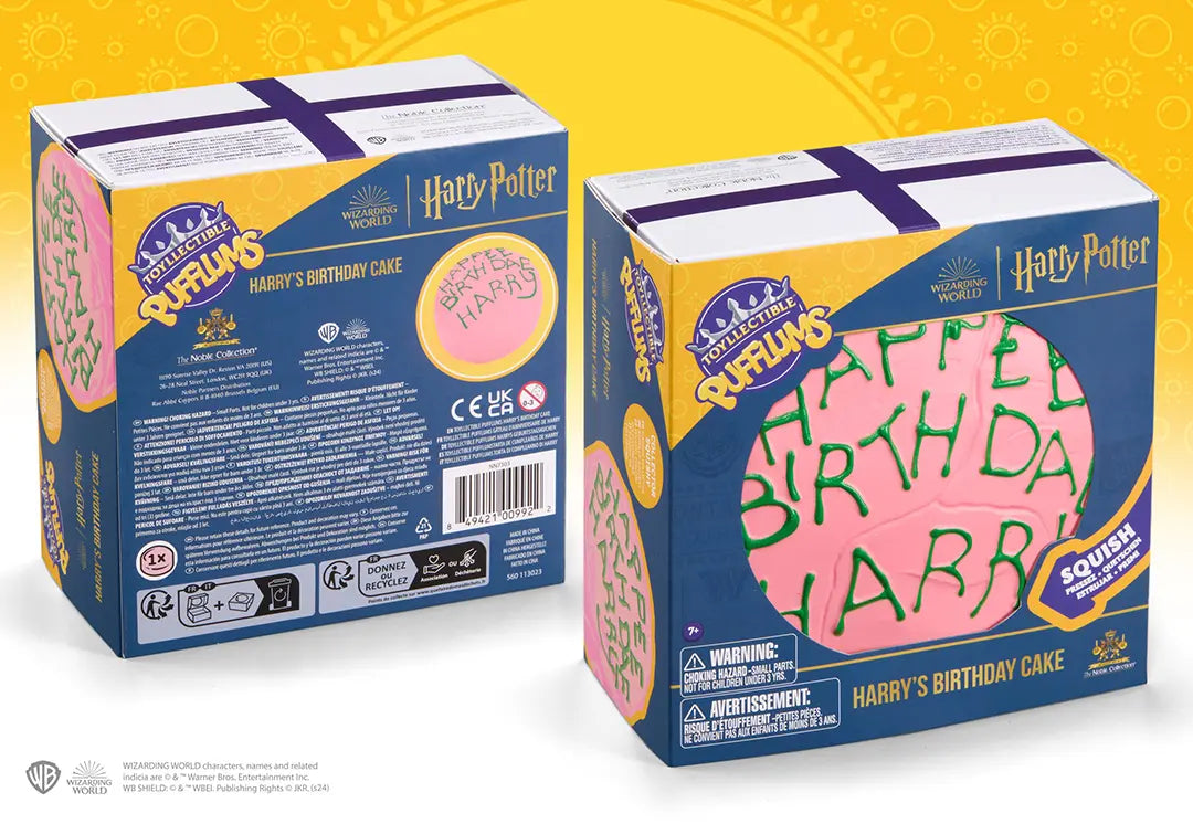 toyllectible pufflums harry potter gateau d anniversaire de harry noble collection