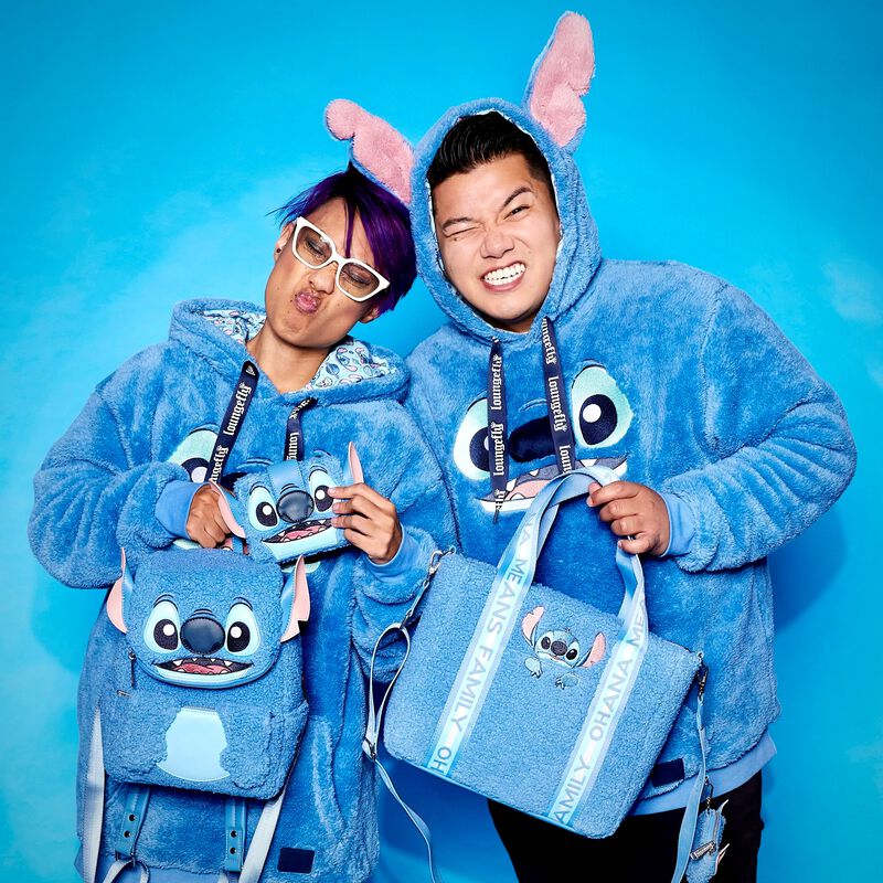 Tote Bag avec Porte Monnaie Lilo et Stitch - Stitch "Sherpa"