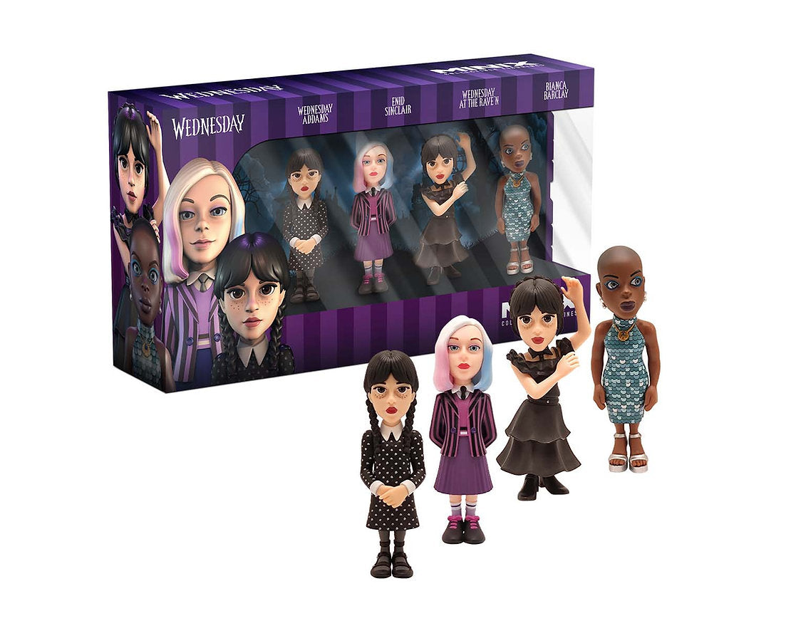 Pack 4 figurines - Wednesday