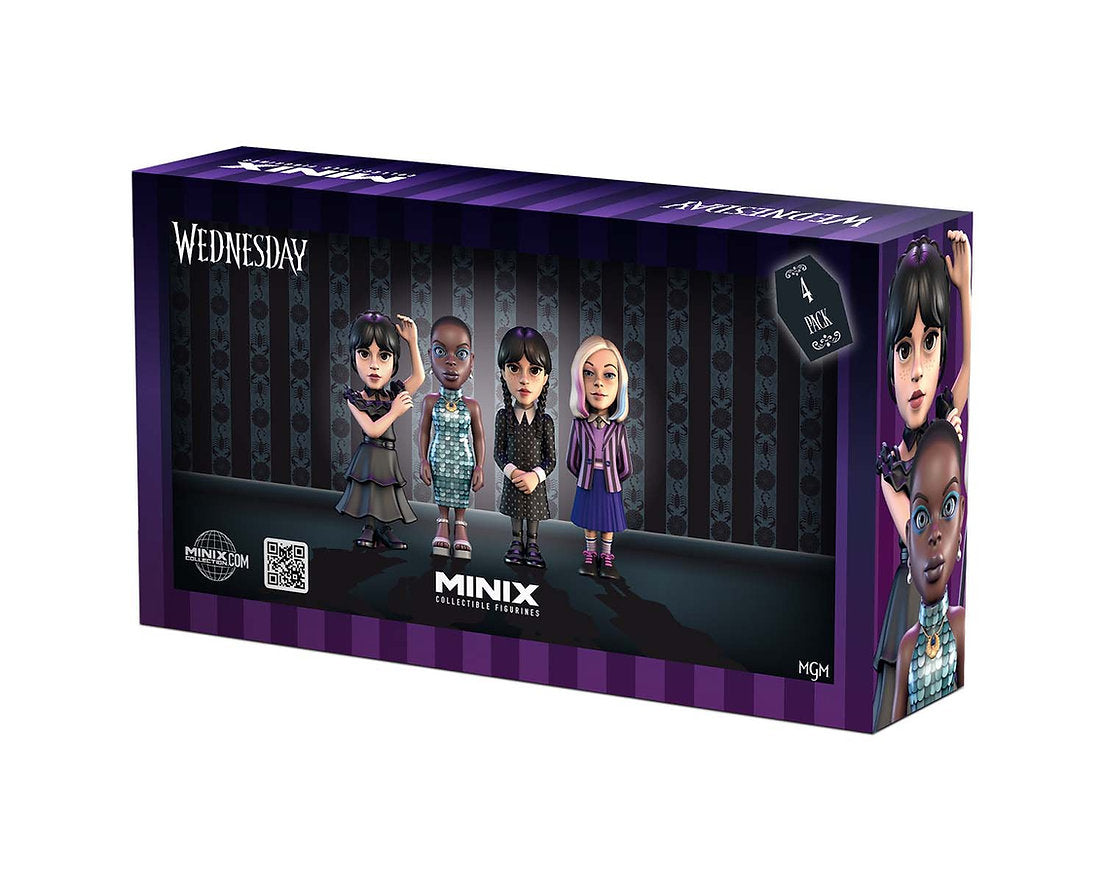 Pack 4 figurines - Wednesday