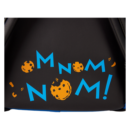 sesame street cookie monster plush cosplay mini backpack with coin bag
